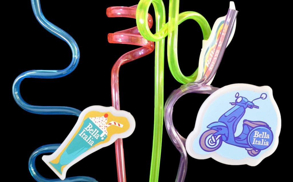 Bella Italia Curly Straws