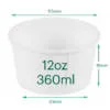 12oz White Eco Bowl | Compostable Food Packaging | 115mm | Qty: 500 - Image 2