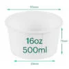 16oz White Eco Bowl | Compostable Food Packaging | 115mm | Qty: 500 - Image 2