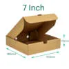 7″ Cardboard Pizza Box | Recyclable & Compostable | Qty: 200 - Image 4