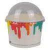 8oz Clear Recyclable Ice Cream Lid | Qty: 1,000 - Image 3