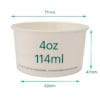 4oz Biodegradable Ice Cream EcoTubs | Qty: 2,000 - Image 2