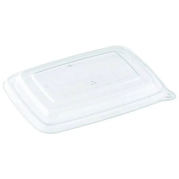 600-1050ml Clear Rectangular Lid | Recyclable Plastic | Qty: 300