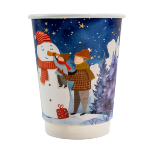 12oz Christmas Cup | 90mm | Recyclable | Double Wall | Qty: 500