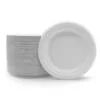 7" White Plate | Bagasse Compostable Food Packaging | Qty: 1000 - Image 2
