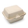 6x6" Bagasse Burger Box (450ml) | Compostable Food Packaging | Qty: 500 - Image 4