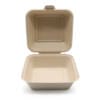 6x6" Bagasse Burger Box (450ml) | Compostable Food Packaging | Qty: 500 - Image 5