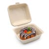 6x6" Bagasse Burger Box (450ml) | Compostable Food Packaging | Qty: 500 - Image 3