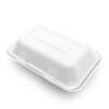 9x6" Clamshell Box (900ml) | Bagasse Compostable Food Packaging | Qty: 250 - Image 4